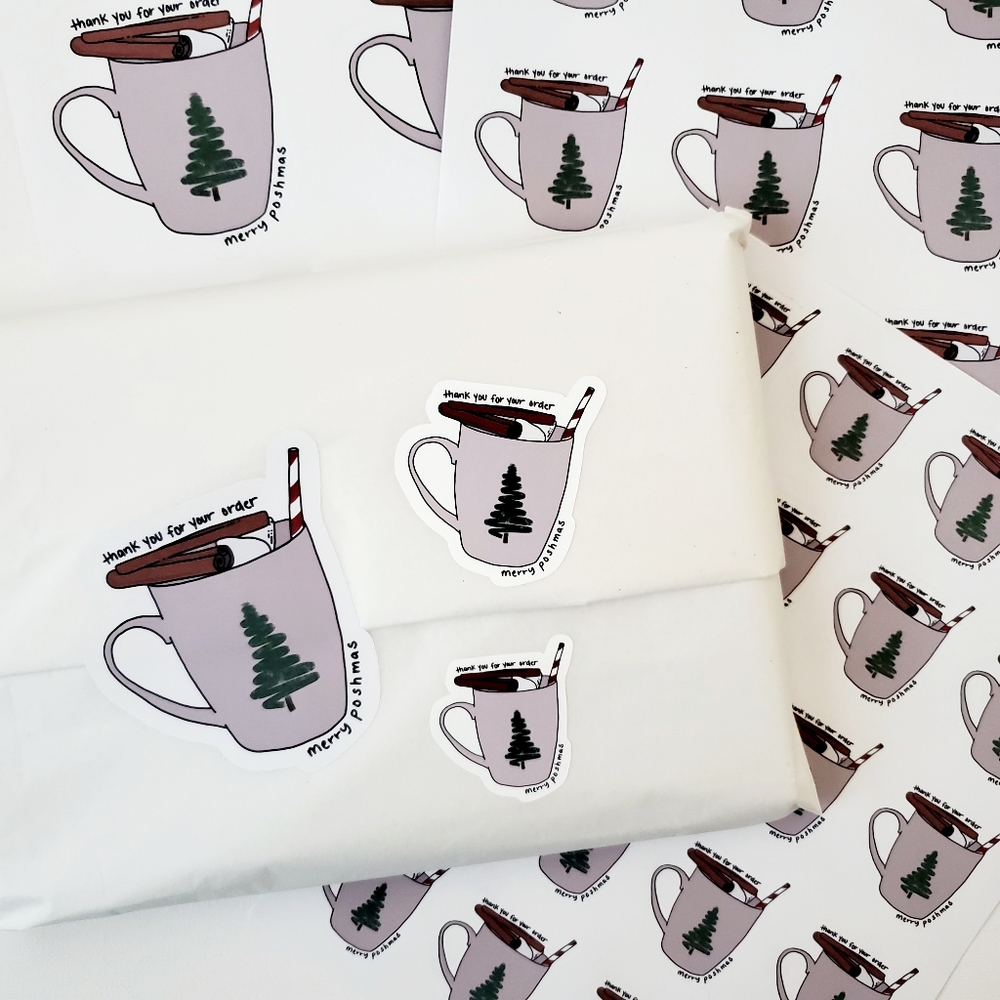 LB053 Merry PoshMas Holiday Sticker [Price Firm] - Picture 7 of 10